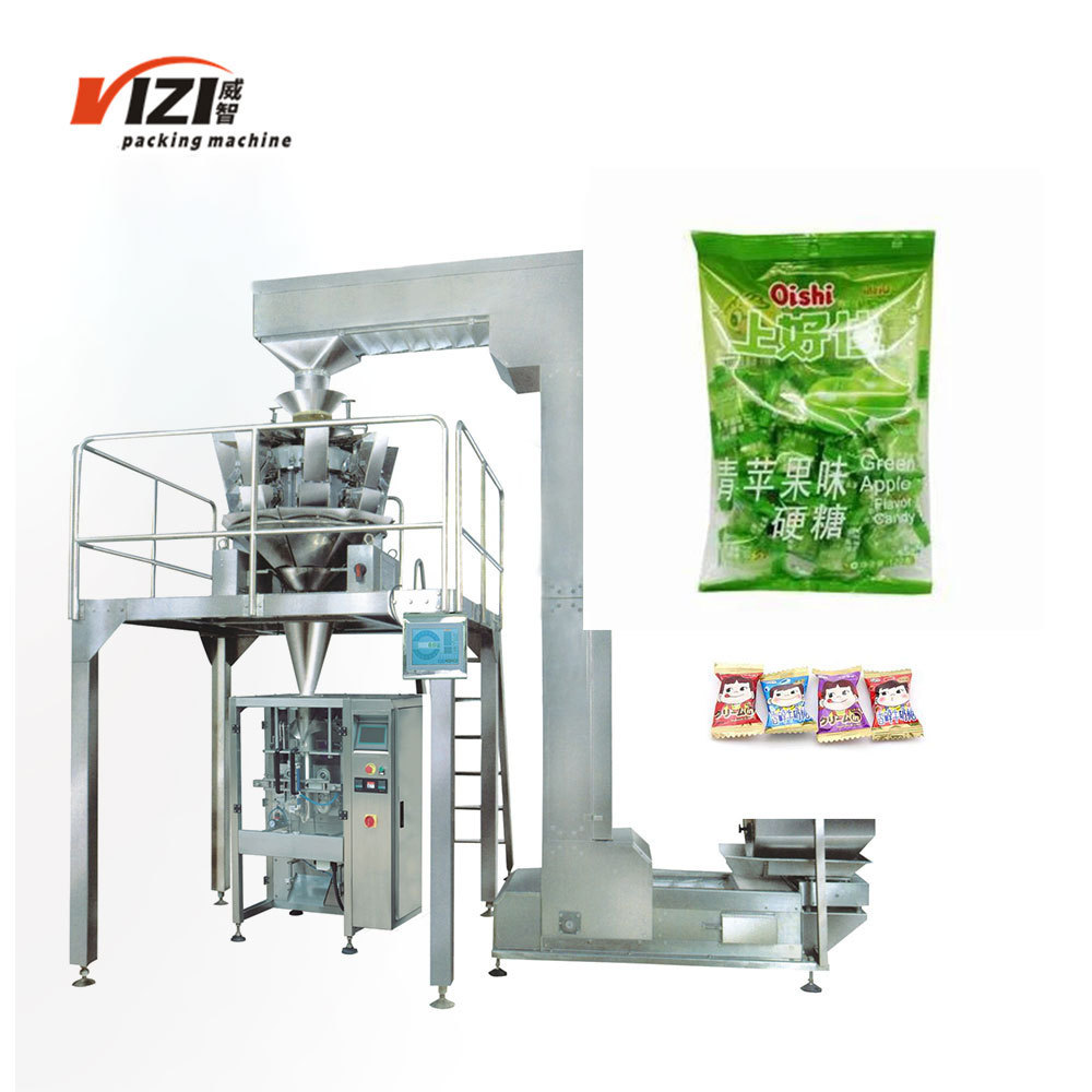 Fully automatic granule glue pudding meat ball Freezing scale dumpling frozen food packing machine