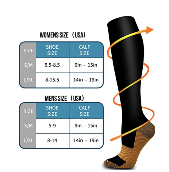 wholesale 2030mmhg funny medical medias de compression knee high custom brand compression socks