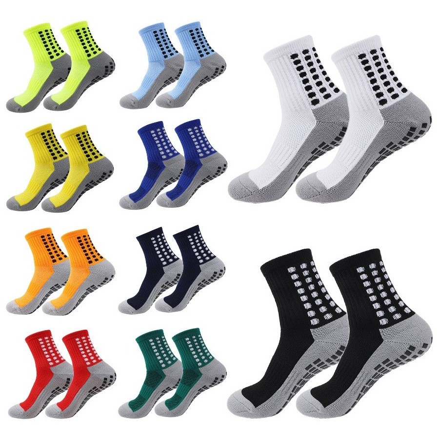 custom made compression grip socks athletic antislip grip football socks short sports soccer socks