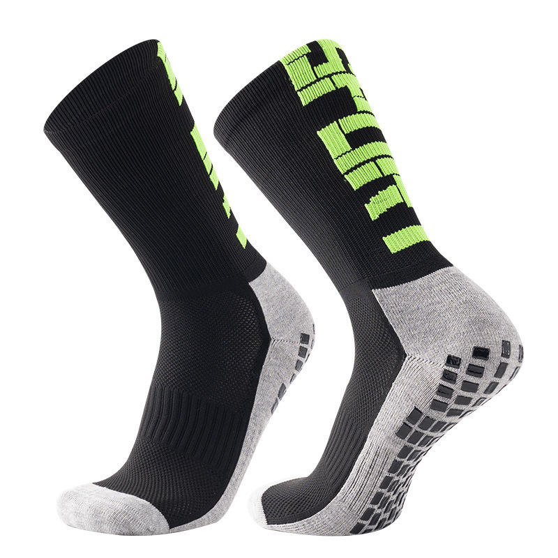 custom made compression grip socks athletic antislip grip football socks short sports soccer socks