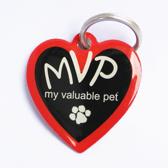 Cheap Metal Stainless Iron Print Personalized Custom Logo Dog Id Tag Chain QR Code Pet Tag