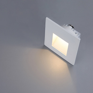 VJC Hot Sale Square IP20 IP65  1W/2W/3W Aluminum Recessed Stair Indoor Outdoor Led Step Light Led Wall Light