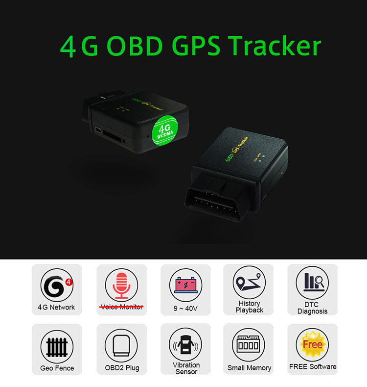 T830G obd2 gps tracker waterproof long battery life alarm alert for car and truck vehicle tracker 4G obd gps tracker