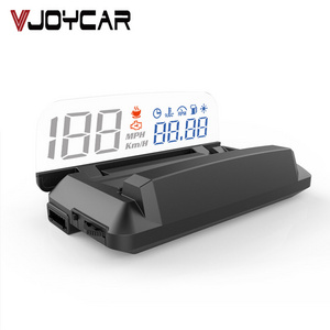 Latest Hud Display Car Digital GPS Speedometer L3 OBD GPS System Reflection Projector Speed Limiter for All Vehicles