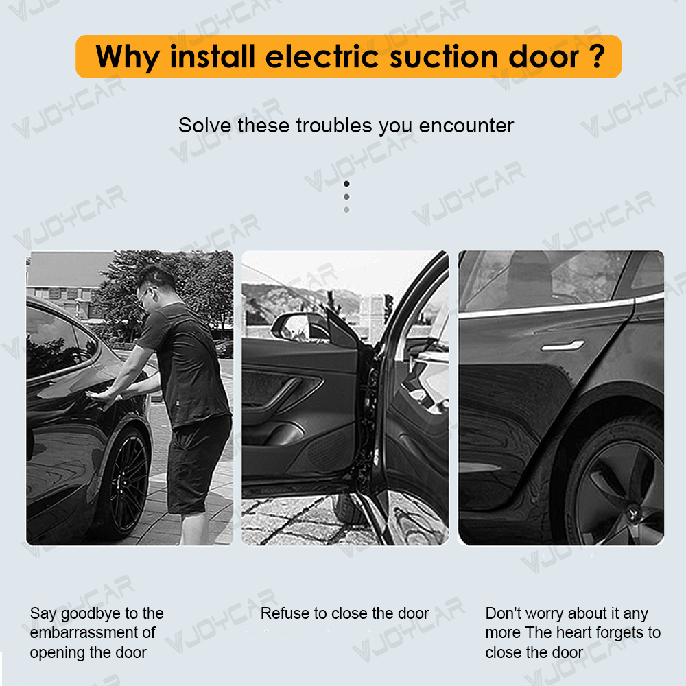 Electric suction door soft closer system car lock for Tesla Model 3/Y Highland