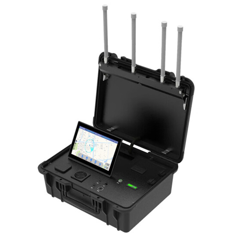 Portable Drone Detector Briefcase for Tracking Detecting Position of Drones & Pilot UAV Locating Monitor Platform System