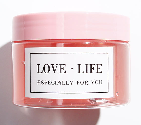 Hot sale empty round small plastic cosmetic lip balm jar with lid 100ml for lip scrub container