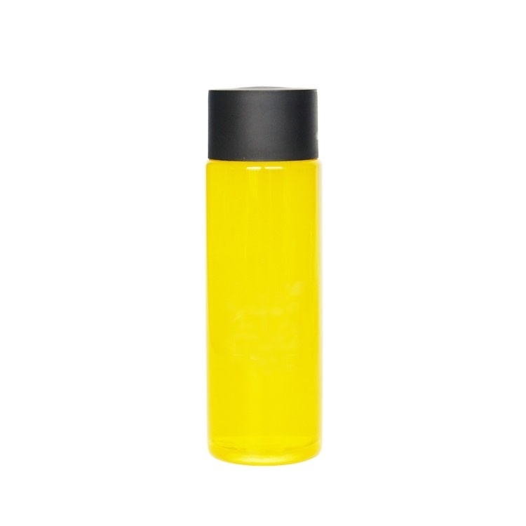 400ml 500ml 550ml Custom Printing Plastic Voss Sparkling Water Bottle for Lemon Cucumber with a hole lid and straw