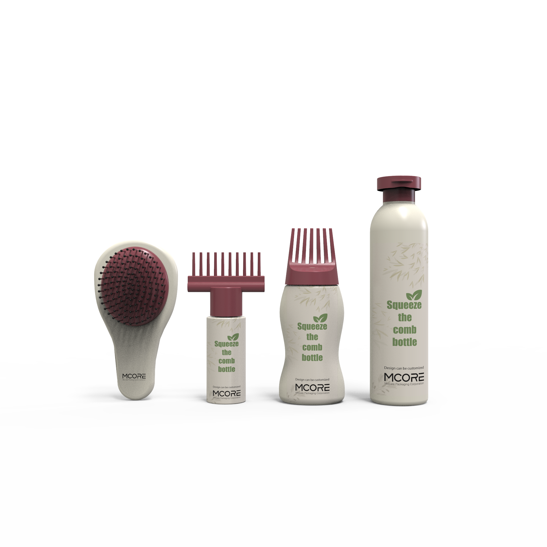 hair oil bottle with comb cap applicator eco friendly plastic salon hair oil bottle packaging 150ml 50 ml hair oil bottle