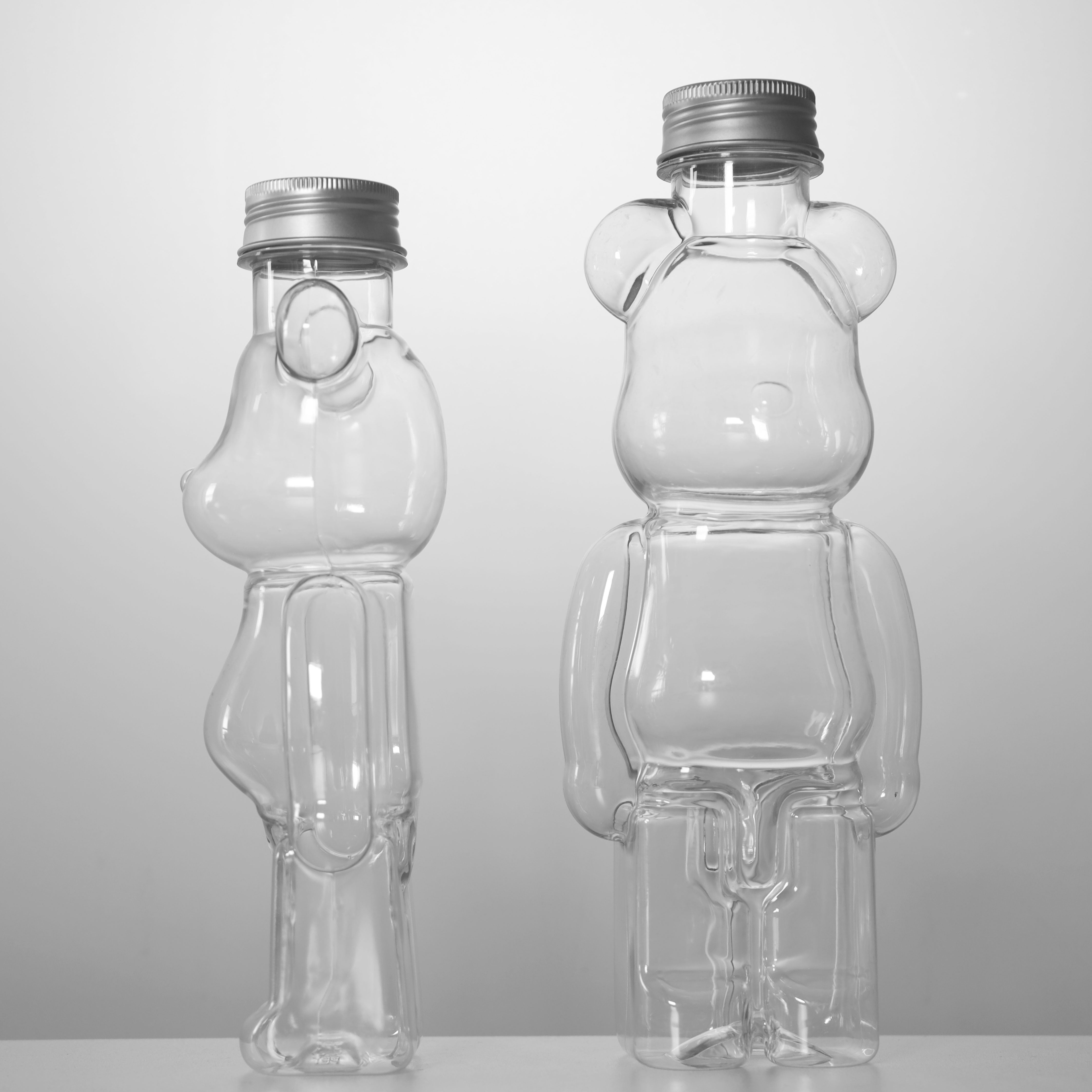 Bear Shape Honey Beverage16OZ 18OZ 32OZ PET Plastic Juice Milk Bottles Liquid Container Drink Bottles