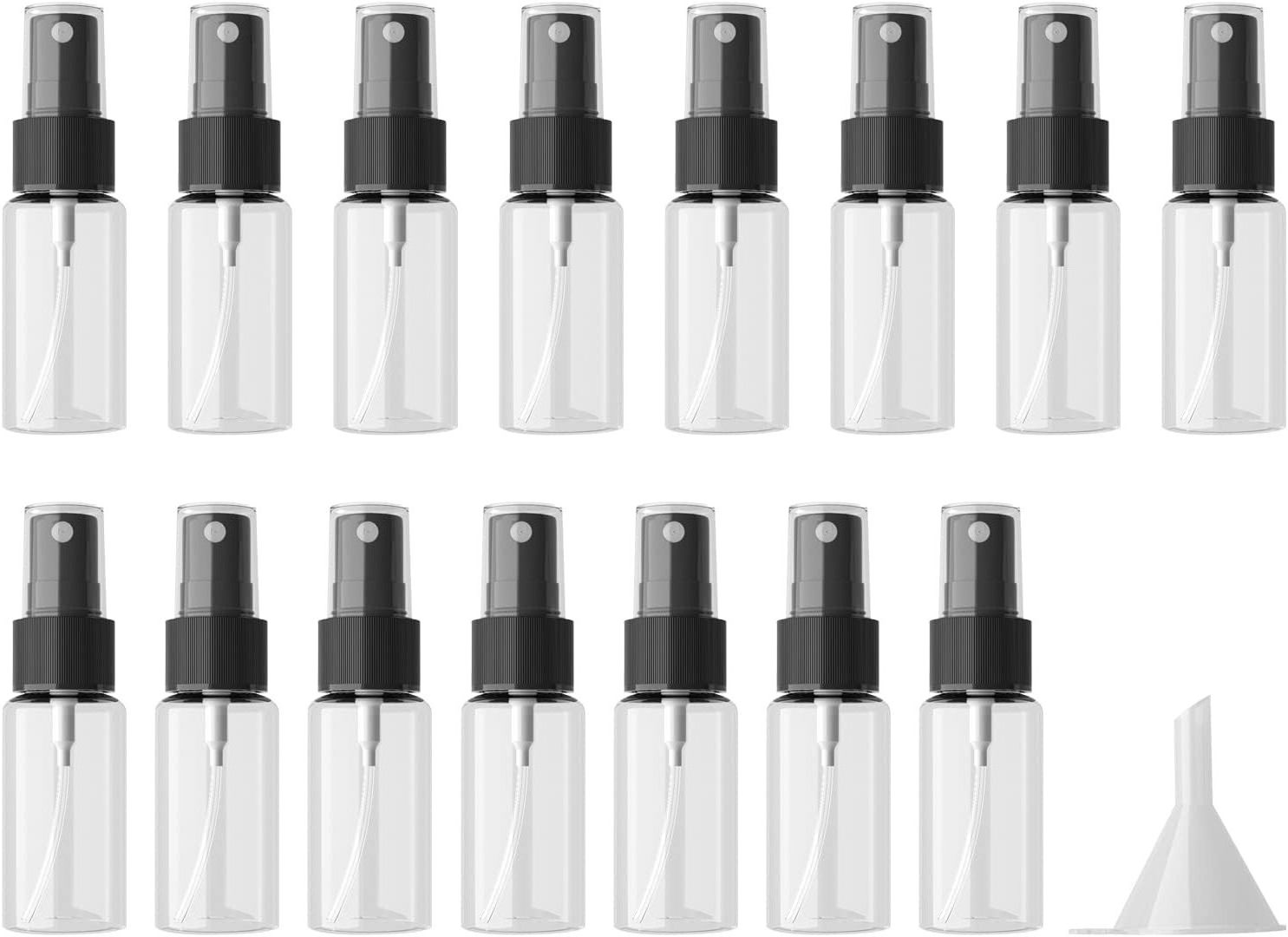 plastic Spray Bottle 30ml 50ml Small Spray Fine Mist Clear Plastic Empty Spray Bottle Mini Travel Bottle Set for Hair Face care