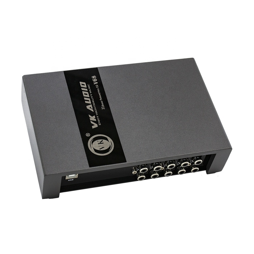 VK 31 Band  EQ DSP New Design Class D 12V Car Audio DSP Amplifier Processor Play Lossless 4 Way 6 Way Car Audio DSP