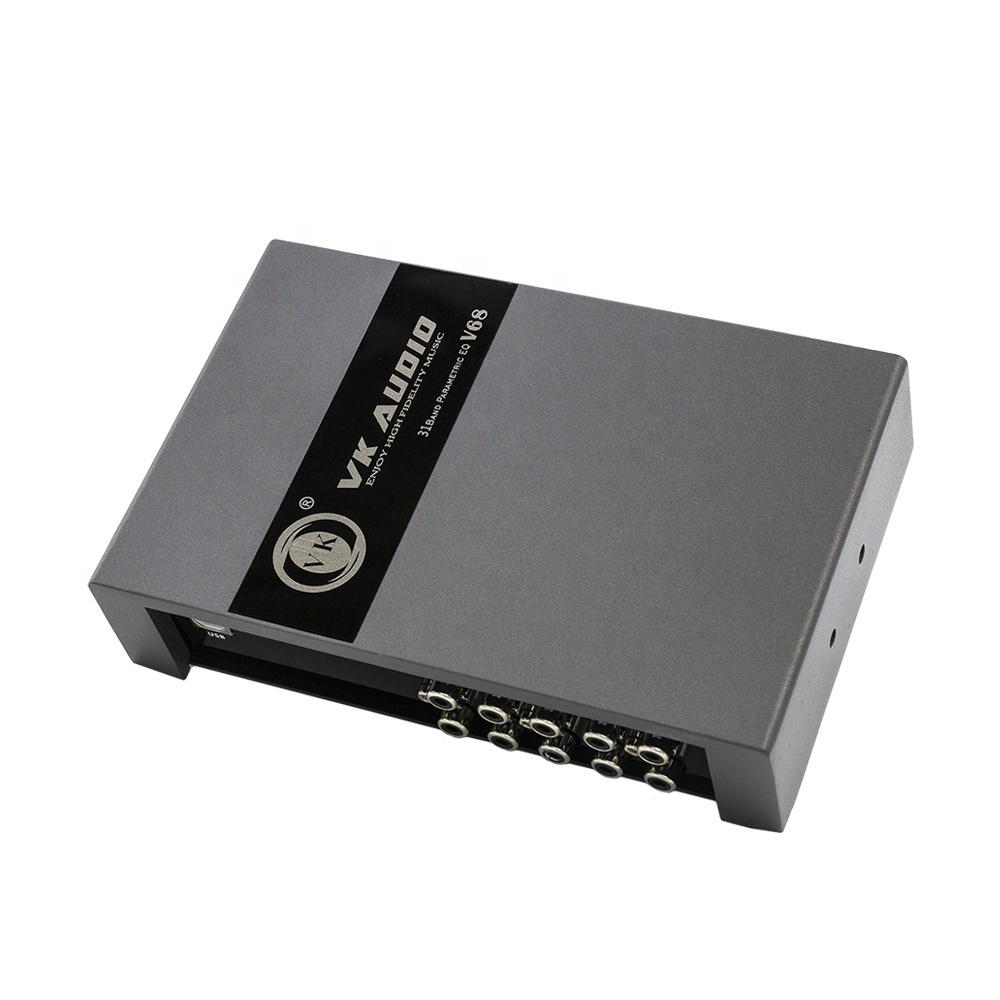 VK 31 Band  EQ DSP New Design Class D 12V Car Audio DSP Amplifier Processor Play Lossless 4 Way 6 Way Car Audio DSP