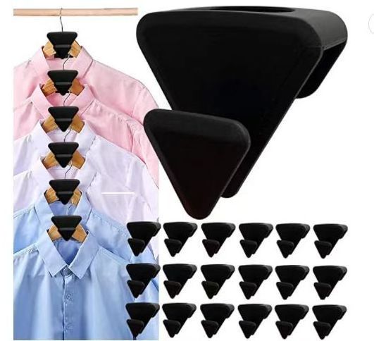 Space Triangle hanger connecting hook Multi-layer clothes storage folding hook Multifunctional removal wardrobe drying hanger