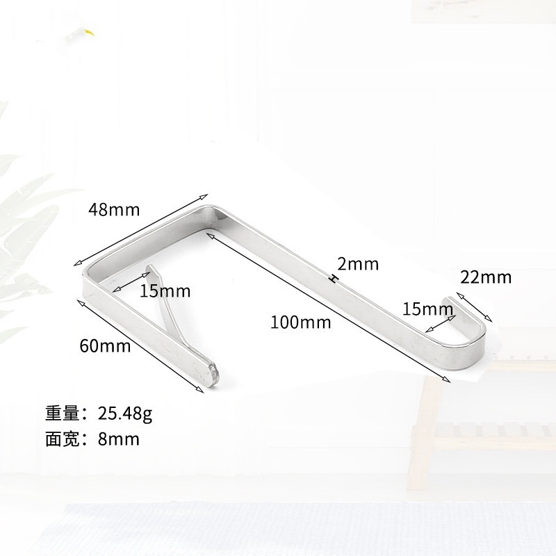 8mm width metal hook behind home door storage spring S hook kitchen cabinet nonhole bathroom back hotel wall mounted sticky hook