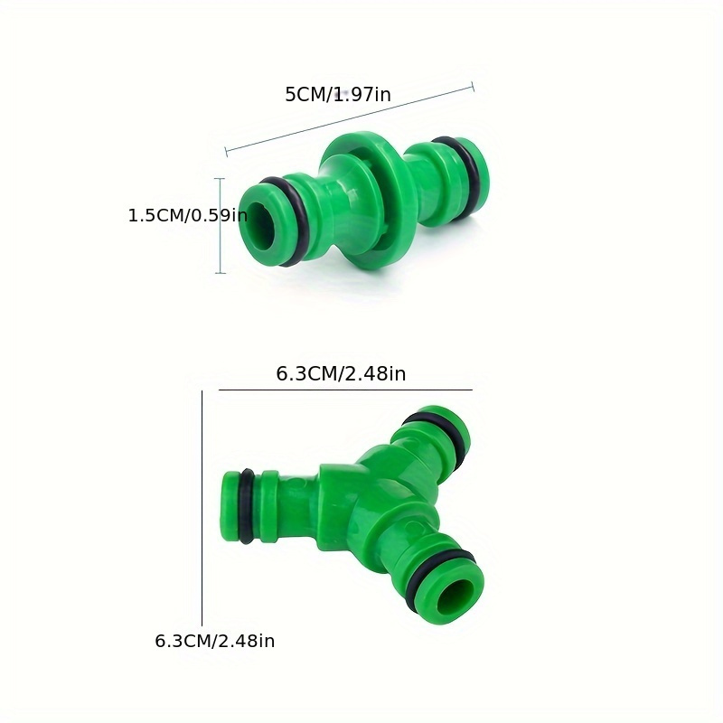 PP material tee joint 3 Prong Water Pipe Joint 3 Way Split Conversion Splitter Garden Hose Quick Connector Watering Hose Adapter