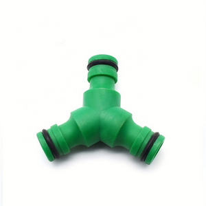 PP material tee joint 3 Prong Water Pipe Joint 3 Way Split Conversion Splitter Garden Hose Quick Connector Watering Hose Adapter