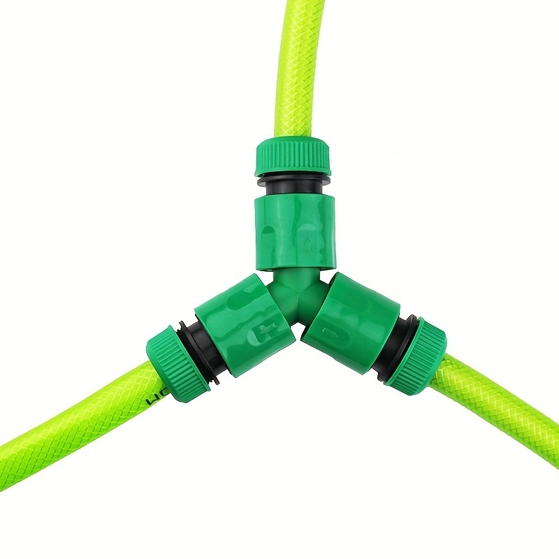 PP material tee joint 3 Prong Water Pipe Joint 3 Way Split Conversion Splitter Garden Hose Quick Connector Watering Hose Adapter