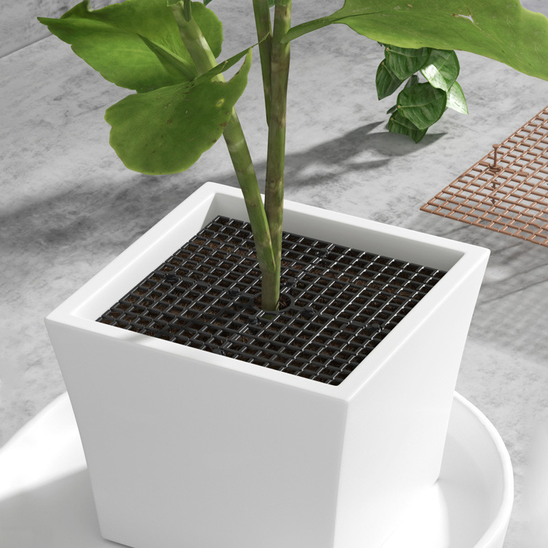 pot Soil barrier Hollowed out earth-fixing anti-mouse flowerpot soil cover anti-cat protection plant root protection mesh cover