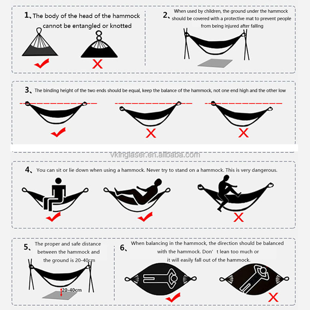 1-2 Person Portable Outdoor Camping Hammock with Mosquito Net High Strength Parachute Fabric Hanging Bed Hunting Sleeping Swing