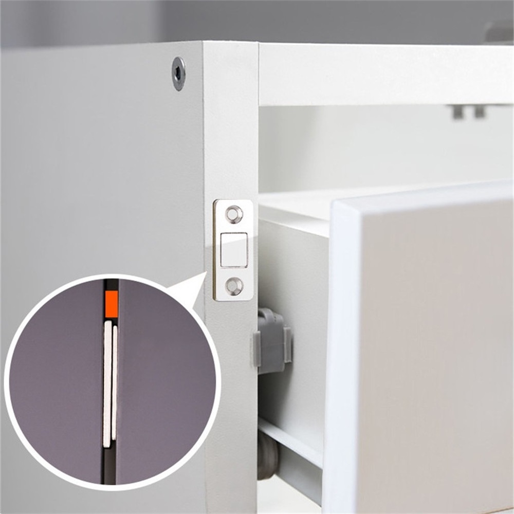 Ultra Thin Cabinet Door Magnetic Catch Drawer Magnet Adhesive Cabinet Latch Magnetic Closures Kitchen Closet Door Closing Closer