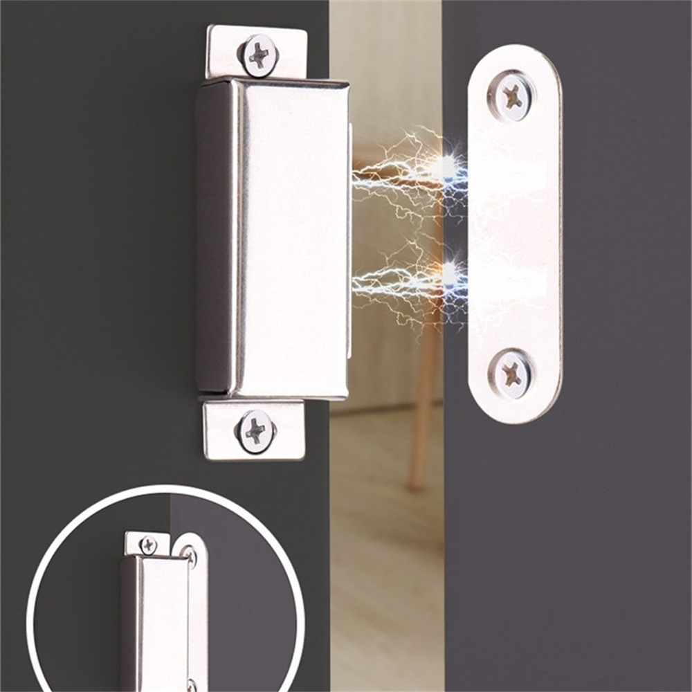 Ultra Thin Cabinet Door Magnetic Catch Drawer Magnet Adhesive Cabinet Latch Magnetic Closures Kitchen Closet Door Closing Closer