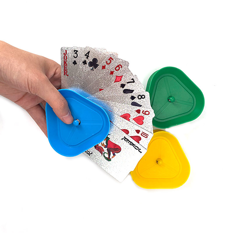 4 pcs set Hands-Free Poker Rack/Poker Seat Playing Card Holders/Poker Stand Seat Lazy Poker Base Game Organizes Hands Easy Play