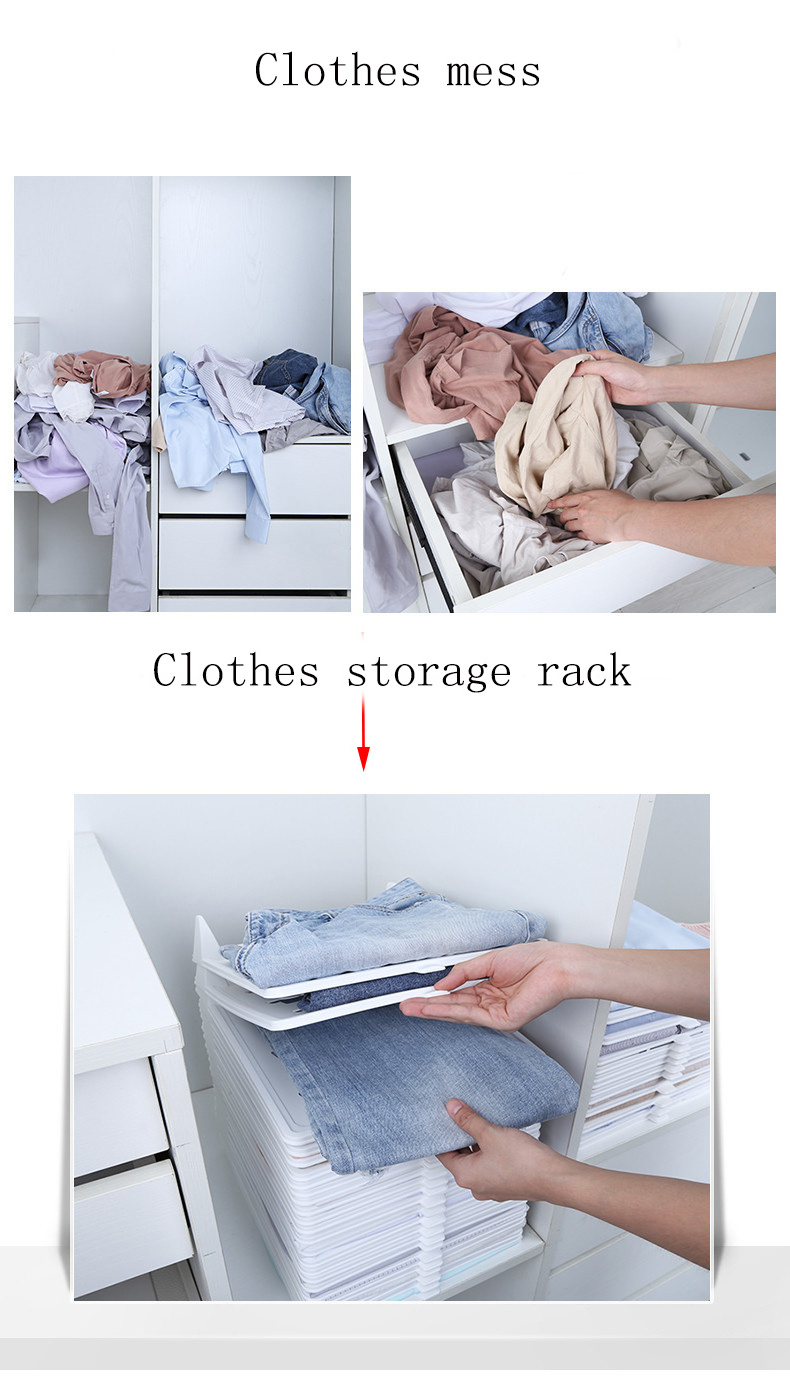 Factory Bestsellers Creative Fast Clothes Fold Board Clothing Organization Shirt Folder T-shirt Document Home Closet Organizer