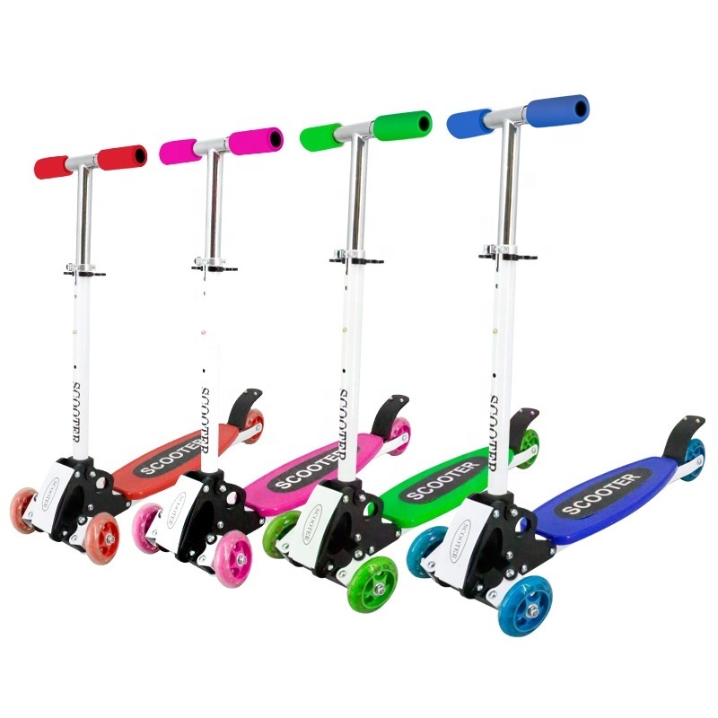 Tricycle crawler scooter Four-wheel scooter adjustable foldable buggy Aluminum alloy pedal Children's outdoor sports toy scooter