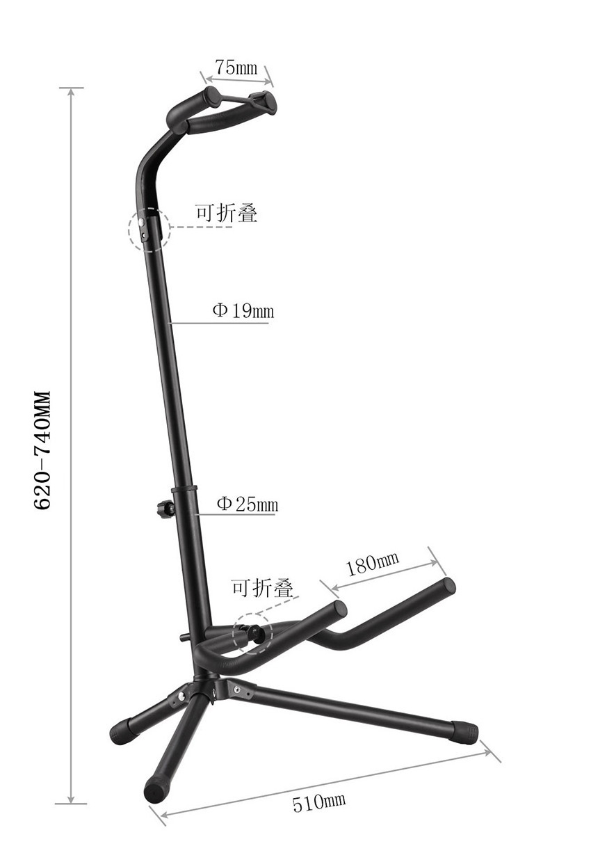 Guitar Stand Floor Universal Acoustic Electric Guitars Bass Accessories Banjo Rotate Folding Tripod Guitar Stands Neck Holder