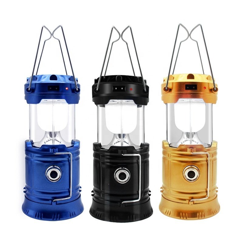 Collapsible LED Camping Lantern Lightweight Waterproof USB Rechargeable Flashlight Outdoor Emergency Light HikingHurricane lamp