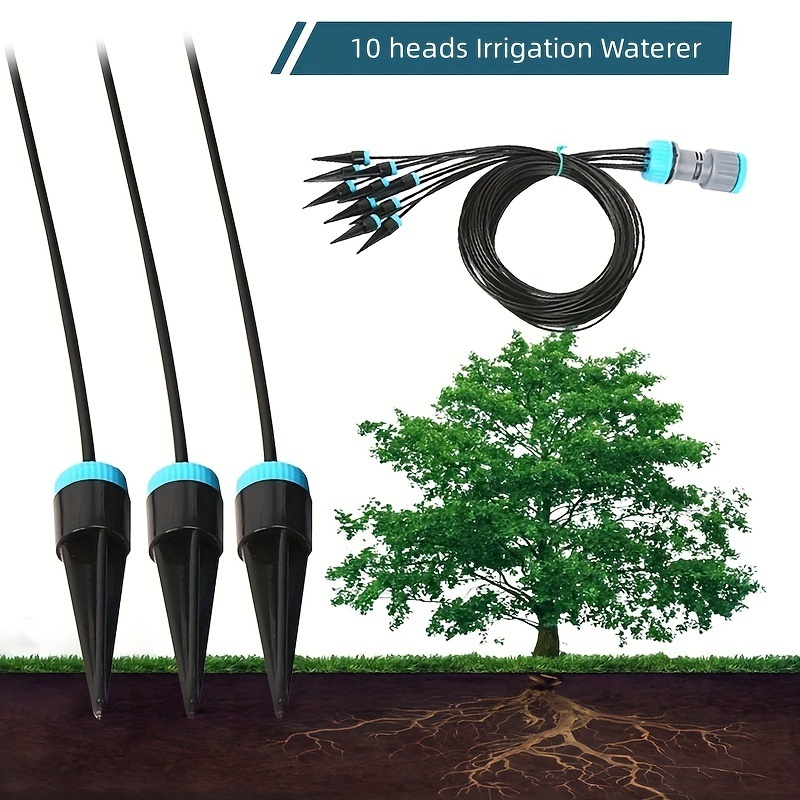 Garden Automatic Watering tool Gardening Irrigation System Drip Seepage Device 10 Dripper Head Kit Greenhouse Balcony Pot Plants