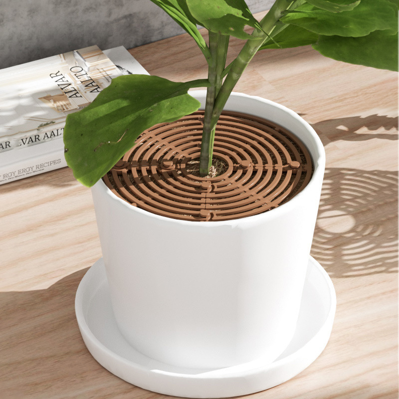 pot Soil barrier Hollowed out earth-fixing anti-mouse flowerpot soil cover anti-cat protection plant root protection mesh cover