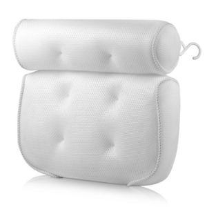 SPA Non-Slip Bath Pillow with Suction Cups Bathtub Neck Back Support Headrest Pillow Thickened Home Hot Bath Cushion Accessory