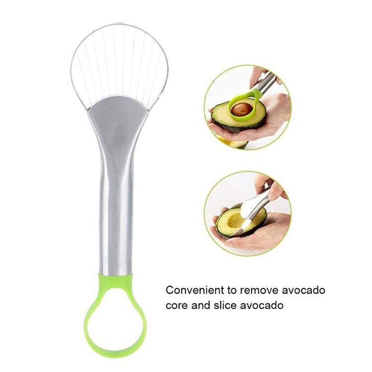 Avocado Slicer Avocado Pit Remover Cutter Peeler Well Made Stainless Steel Avocado Slicer Pitter Tool Really Cutting Thin Slices