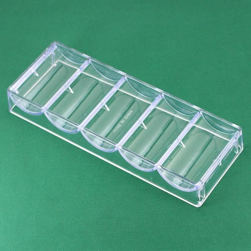 100 yards acrylic chip box/Texas Hold 'Em Acrylic club chip rack Transparent chip rack/Chip plate Clear Acrylic Poker Chip Trays