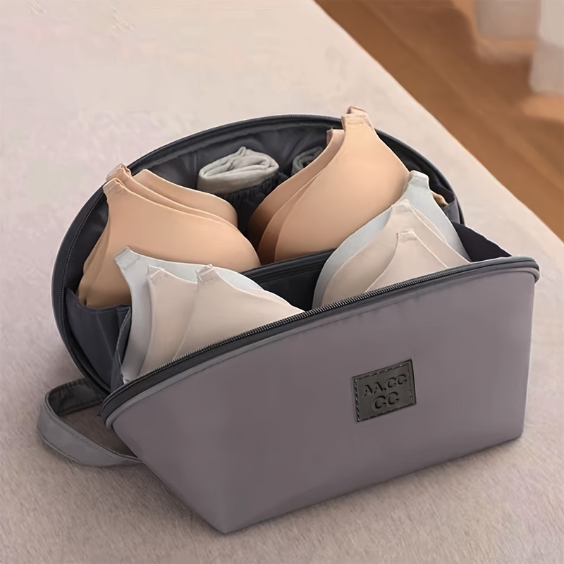 Travel Portable Handle Durable Nylon Zipper Lingerie Storage Luggage Clothing Socks Separate Bags Traveling Underwear Organiser