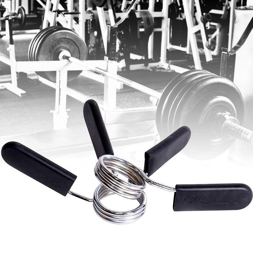 Barbell buckle 2PC 24/25/28/30/50mm Barbell Clamp Spring Collar Clips Gym Weight Dumbbell Lock Standard Lifting Kit Barbell Lock