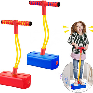 CRAZY JUMP Pogo Stick Jumping Shoes Children Frog Bouncer Stilts Bounce Ball Boys Girls Sports Fitness Equipment Foam Kids Toys