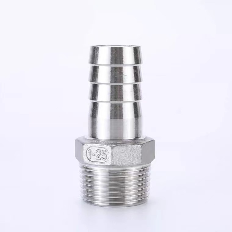 Goods in Stock Male Thread Stainless Steel Pipe Fitting Connector Casting SS316 SS304 NPT BSPT Hex Hose Nipple