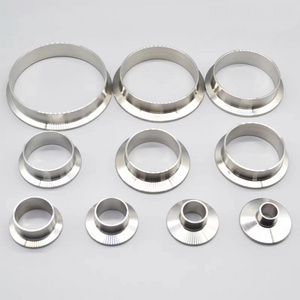 Goods In Stock Best Price Stainless Steel 304 Sanitary  tri-clover SS304 Tri Clamp Adapter Pipe Fitting Welding Clamp Ferrule