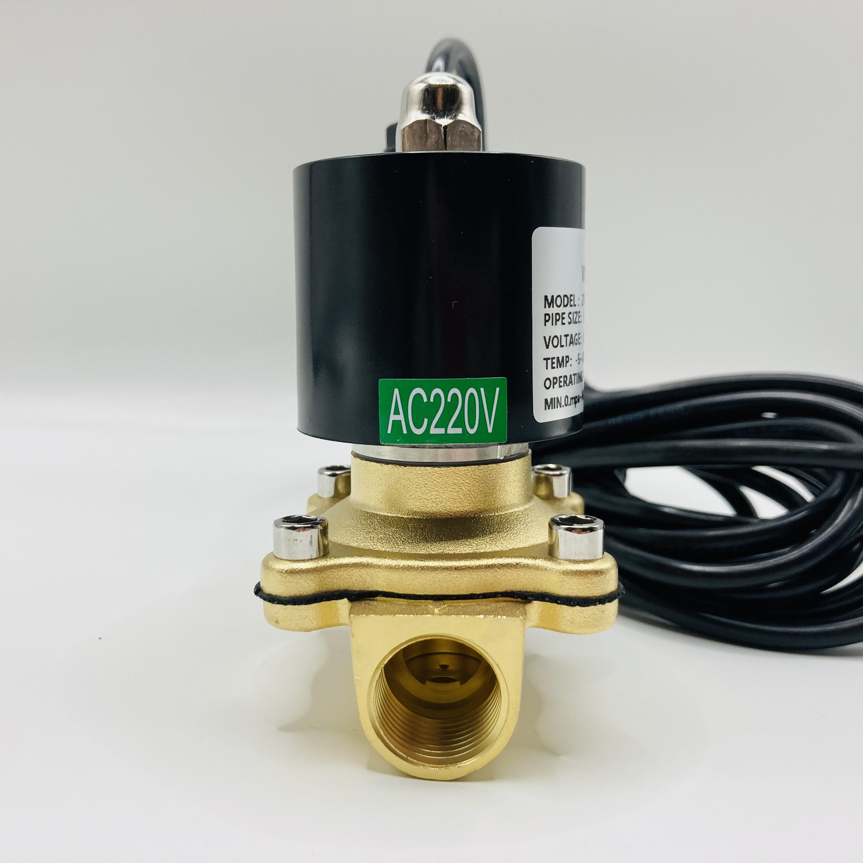 IP68 IP69 Waterproof Diving Coil Normally Open 12V 24V 220V Brass For Water Pool Fountain Solenoid Valve