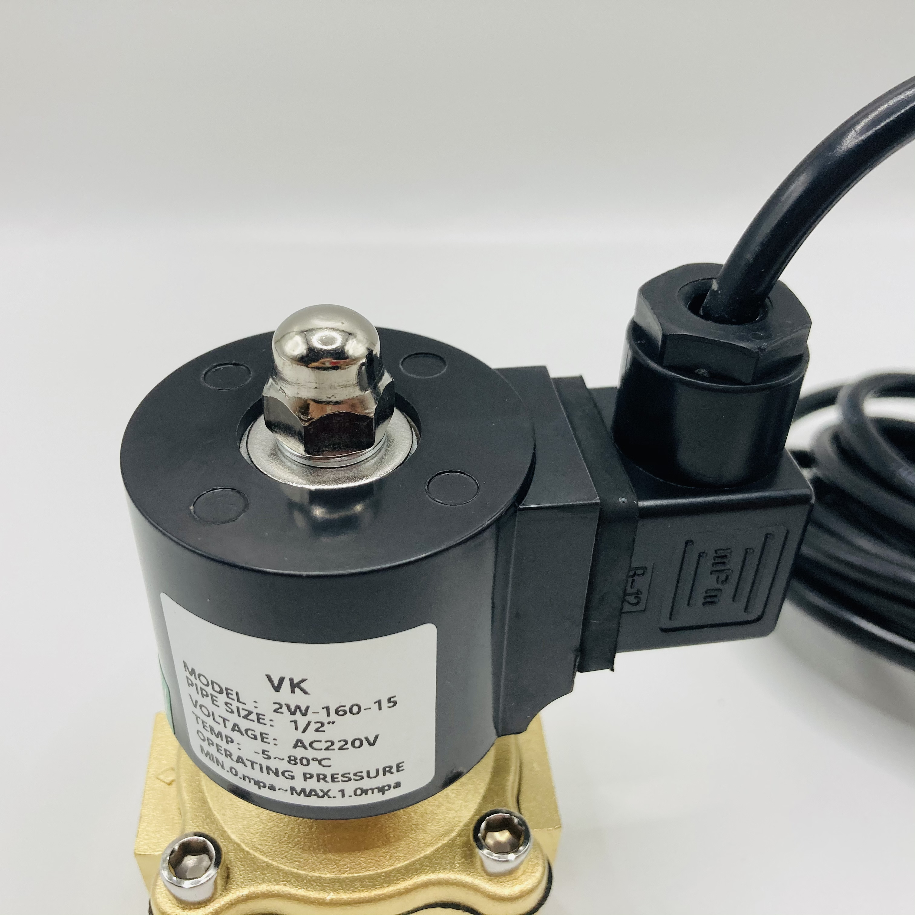 IP68 IP69 Waterproof Diving Coil Normally Open 12V 24V 220V Brass For Water Pool Fountain Solenoid Valve