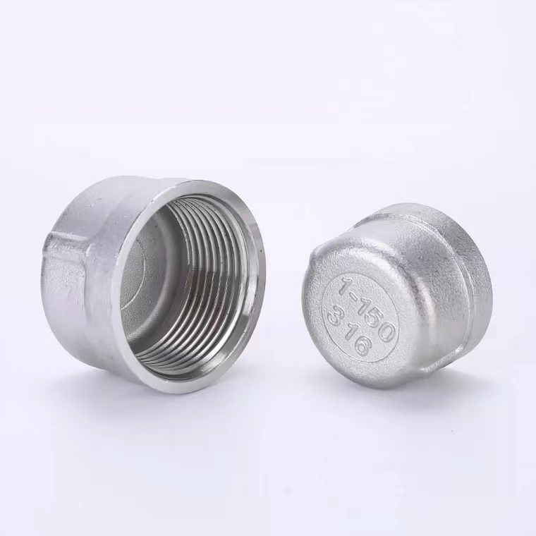 Goods in stock Factory Direct Sales!201 304 316 Stainless Steel NPT BSPT BSP Threaded Pipe Fitting Round Cap