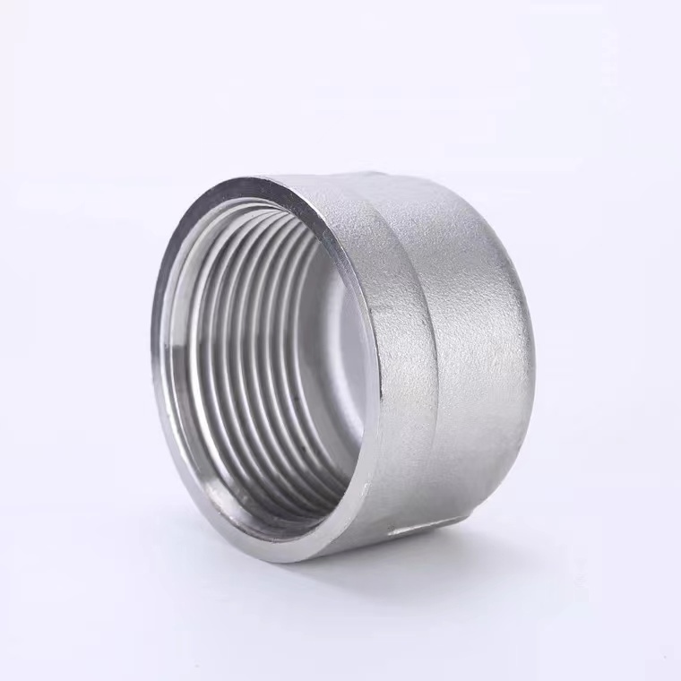 Goods in stock Factory Direct Sales!201 304 316 Stainless Steel NPT BSPT BSP Threaded Pipe Fitting Round Cap