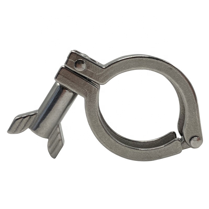 50.5 Rocket Type TC Clamp Stainless Steel SS201 304 316 Sanitary Heavy Duty Tri Clover Single Pin TC Pipe Fitting Ferrule Clamp