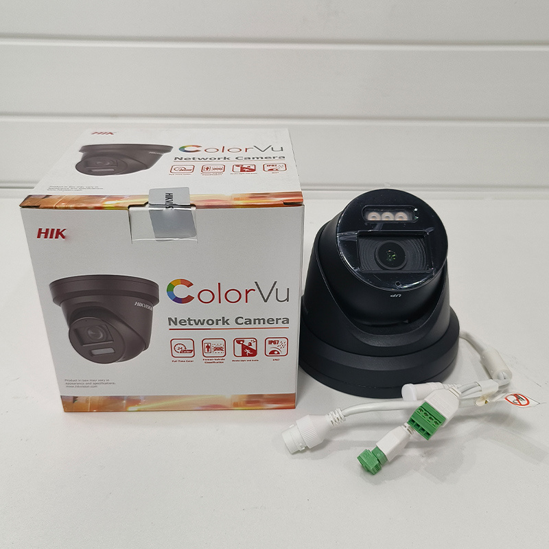 HIK DS-2CD2347G2-LSU/SL DS-2CD2387G2-LSU/SL Full color 4MP 8MP Audio and alarm Strobe Light Fixed Turret Network PoE IP Camera