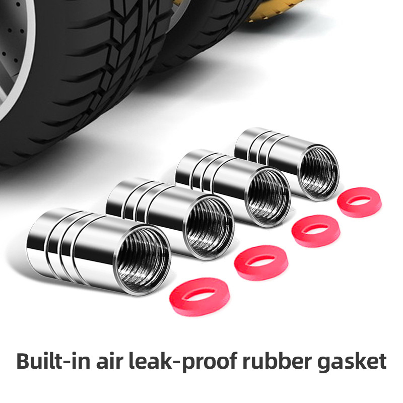 Aluminum Valve Tire Stem Caps With Car Logo Car Tire Dust Cover Caps