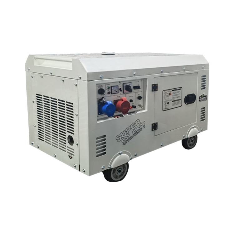 Portable 10kw 12kVA Invention Patent Single Cylinder HR186 Engine Diesel Generator with wheels for home farm standby power