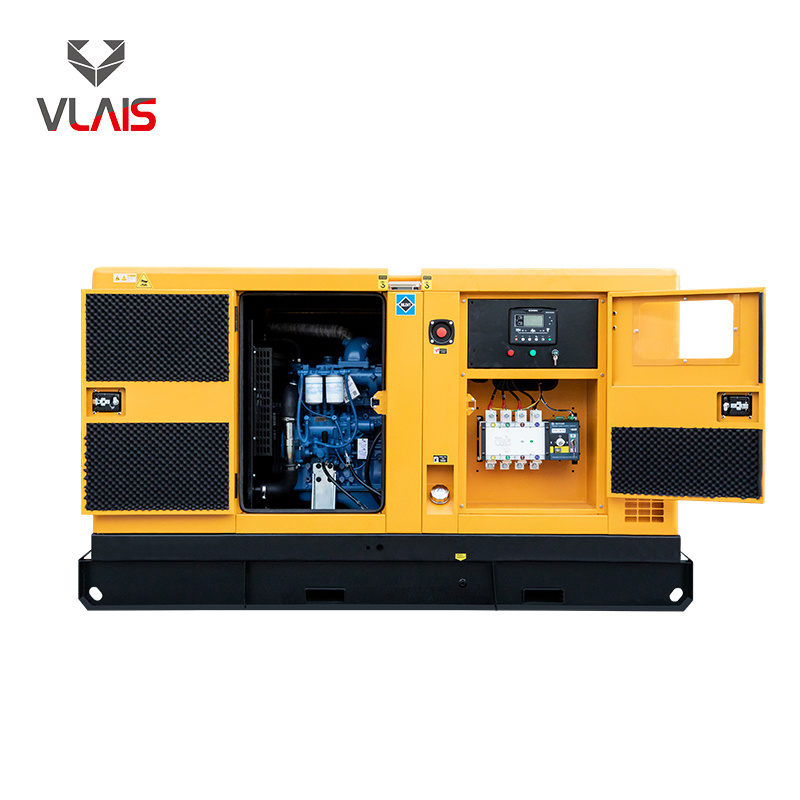 40KW 50KVA 3 phase 50hz 380v 44KW 55KVA Standby power Soundproof Diesel Genset Generator With Vlais Engine and ATS